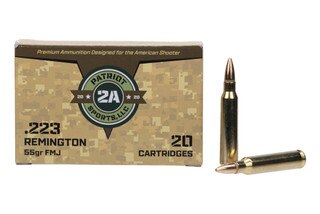 Patriot Sports LLC 223 Remington 55gr FMJ - Box of 20